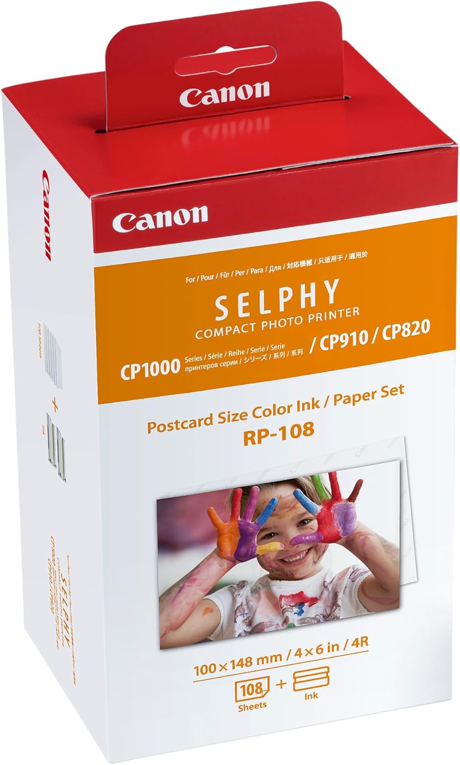 Canon RP-108 Set inchiostro a colori e carta 100 x 148 mm, 108 fogli Canon RP-108 Set inchiostro a colori e carta 100 x 148 mm, 108 fogli